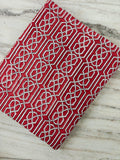 Red Geometric Cotton Fabric, Modern Abstract Pattern, Black White & Red Fabric by the Yard, Quilting Sewing Craft Fabric, Loose Fabric