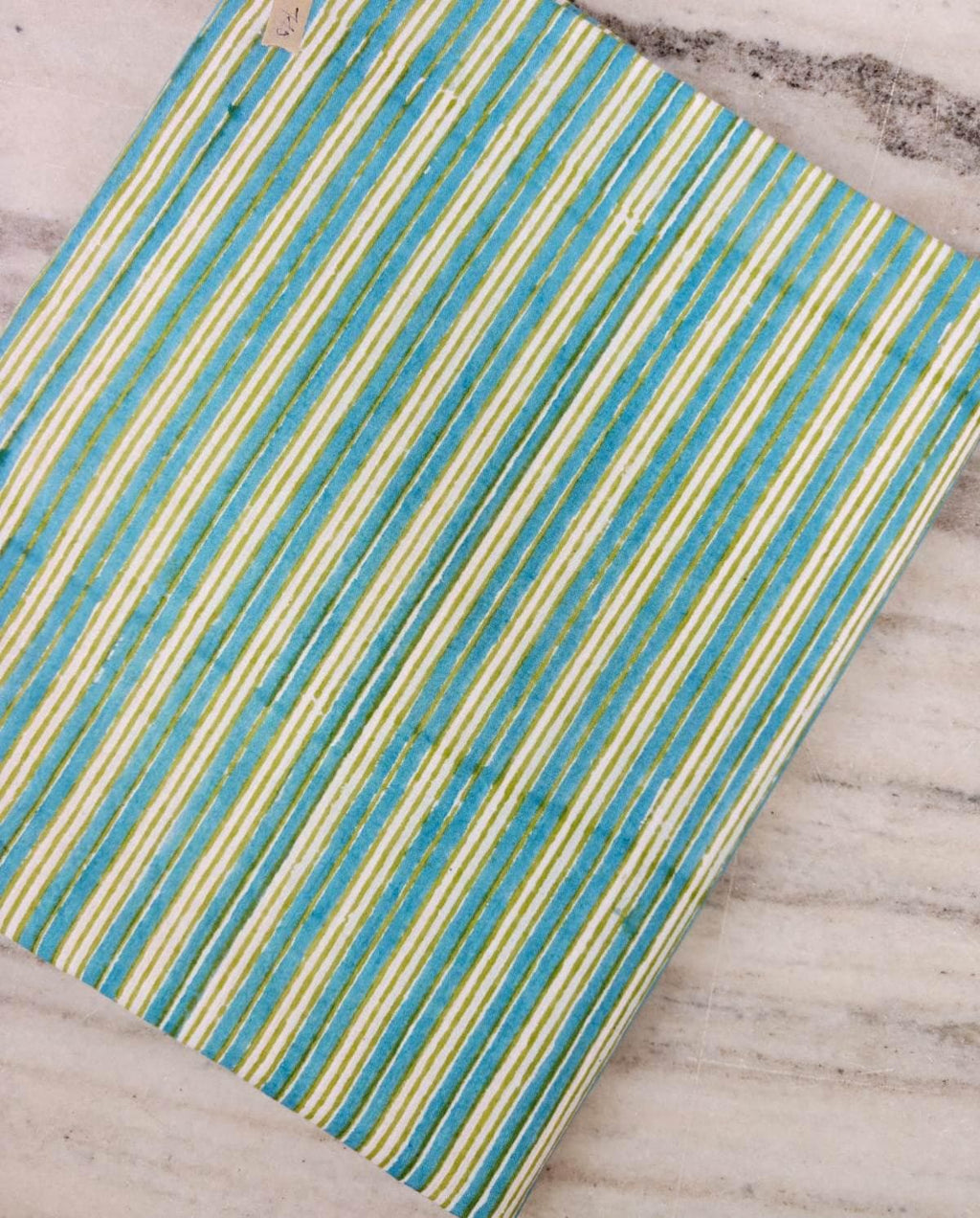 Blue Green Stripe Cotton Fabric, Teal & Olive Green Striped Fabric, Modern Cotton Fabric for Quilting, Sewing Crafts, Loose Running Fabric