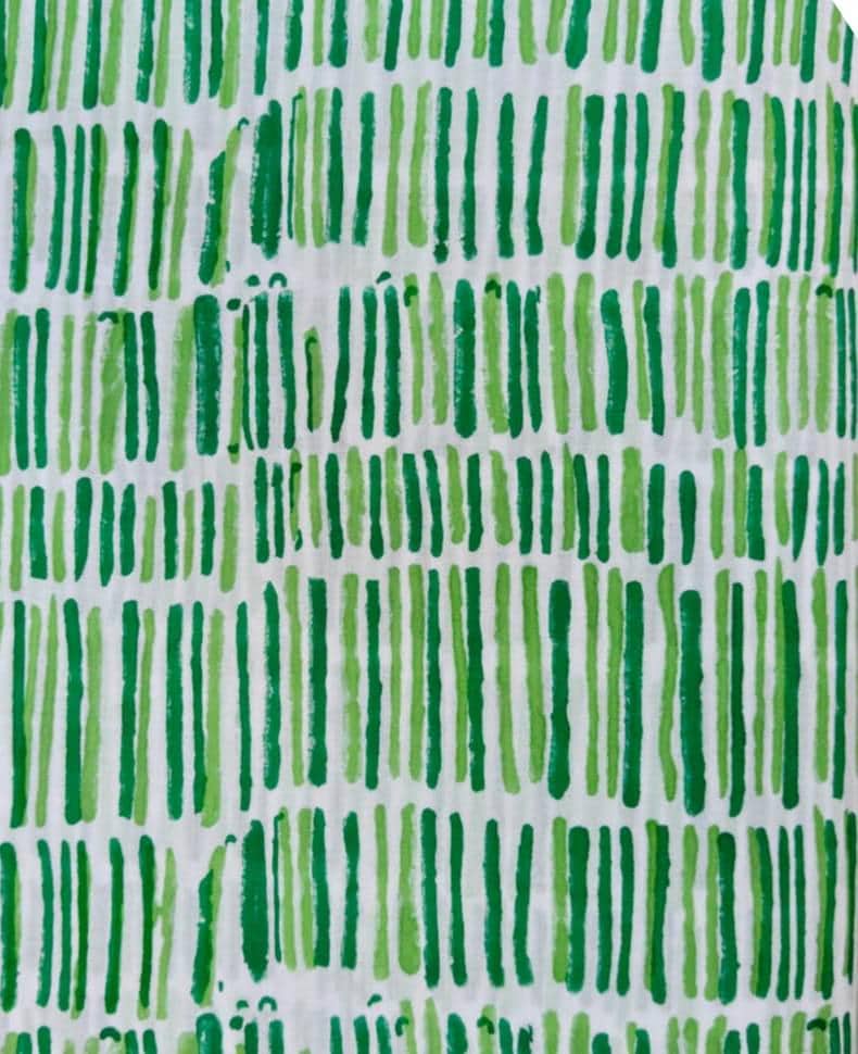 Green & White Brush Stripe Cotton Fabric, Hand Painted Look, Green Striped Fabric, Quilting Cotton, Sewing Fabric, Craft Fabric, Napkins