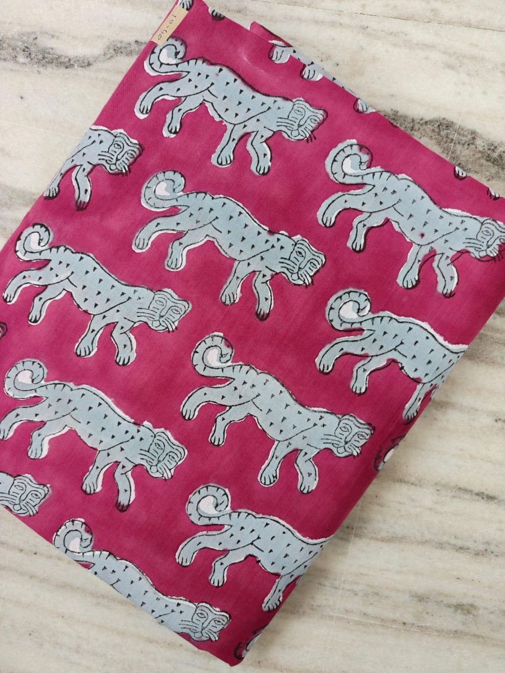 Pink Cotton Fabric with Gray Leopard Print, Animal Print Fabric, Pink Quilting Fabric, Sewing Fabric by the Yard, Cotton Craft Fabric