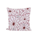 Pink Floral Cushion Cover, Indian Block Print Cotton Pillow Cover, Dusty Rose Flower Throw Pillow, Boho Decorative Home Decor, Gifts
